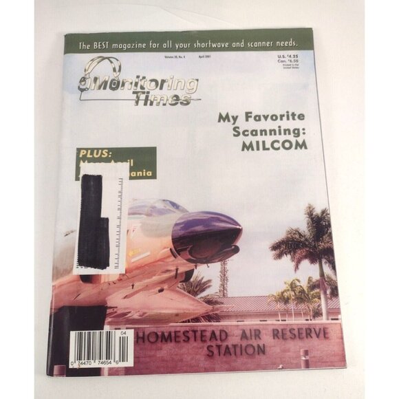 Monitoring Times Magazine My Favorite Scanning MILCOM April 2001 Shortwave Radio - Picture 1 of 7
